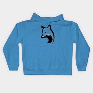 black wolf Kids Hoodie